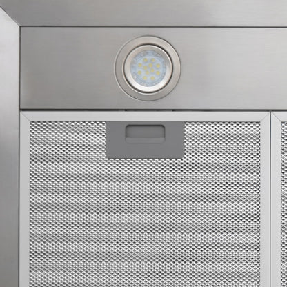 CAMPANA PIRAMIDAL INOX CONTROL BOTON 90CM