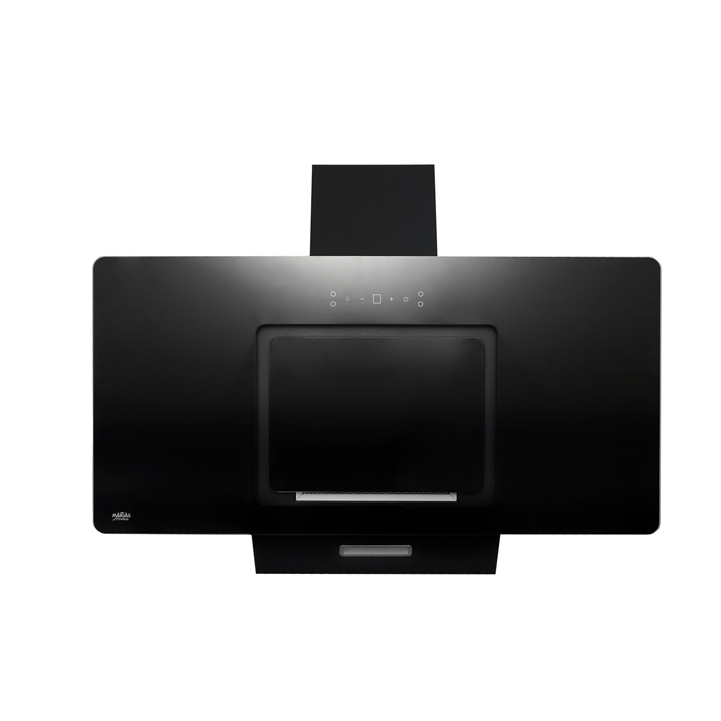 CAMPANA VIDRIO NEGRO CONTROL BOTON 90CM