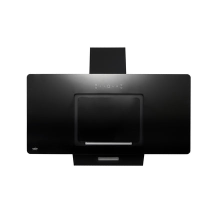 CAMPANA VIDRIO NEGRO CONTROL BOTON 90CM