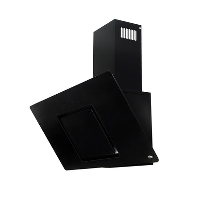 CAMPANA VIDRIO NEGRO CONTROL BOTON 90CM