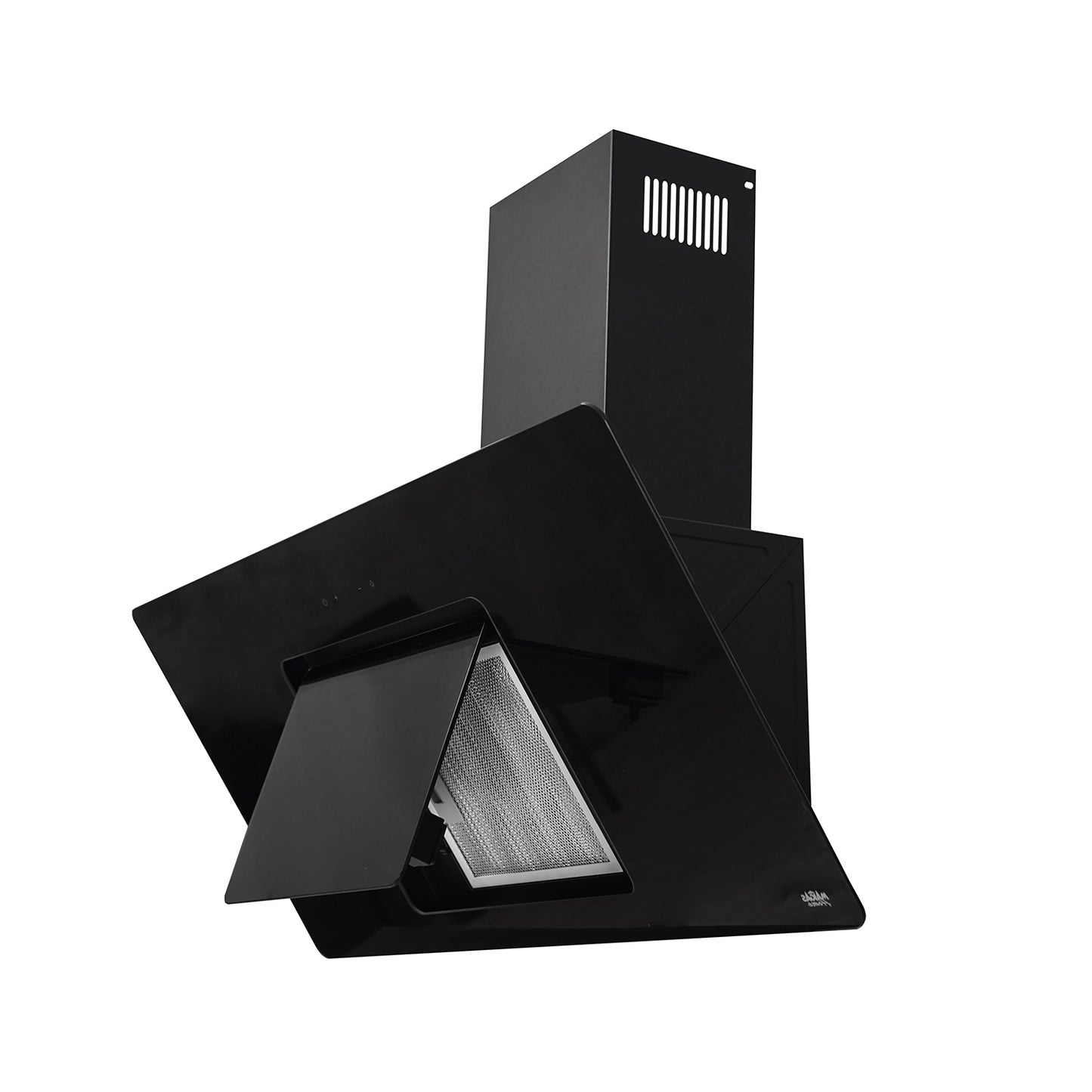 CAMPANA VIDRIO NEGRO CONTROL BOTON 90CM