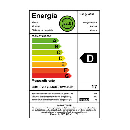 CONGELADOR DUAL 143 L
