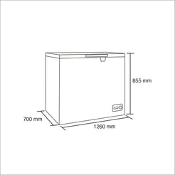 Congelador Tapa dura 380 lts