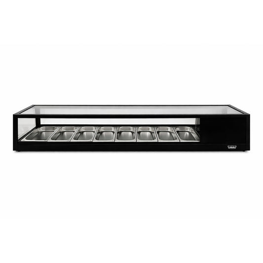 Vitrina de Sushi Recta 1800 mm. Negra