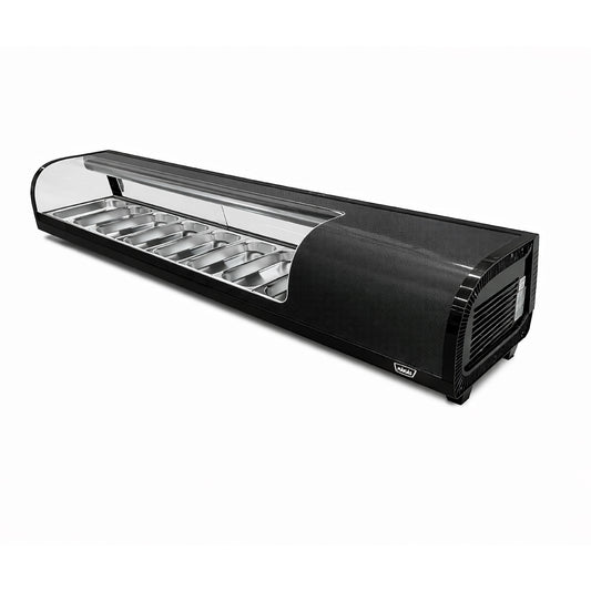 Vitrina de Sushi Curva 1800 mm. Negra