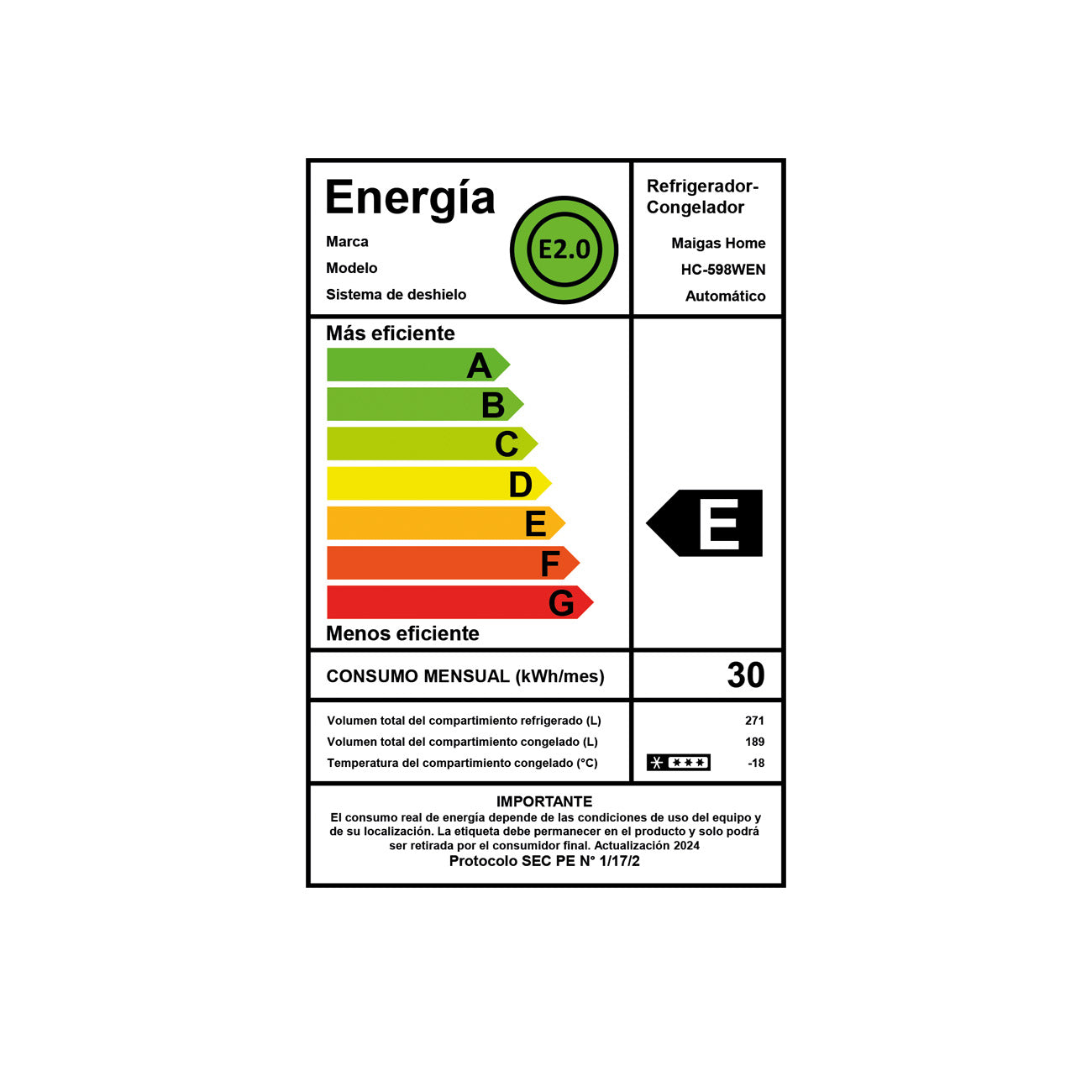 Refrigerador Side By Side 442 lts