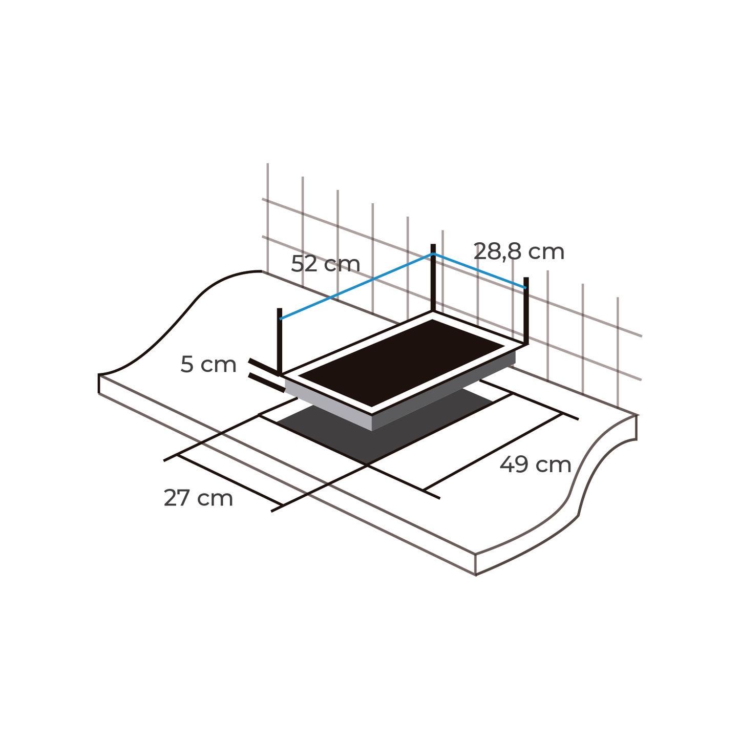 ENCIMERA VITROCERAMICA 2 QUEMADORES
