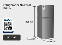 Refrigerador No Frost 196 Lts