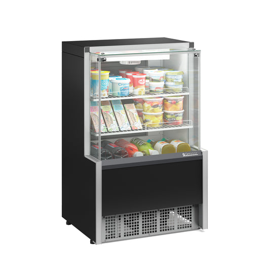 Vitrina mural refrigerada 750 mm. Negra