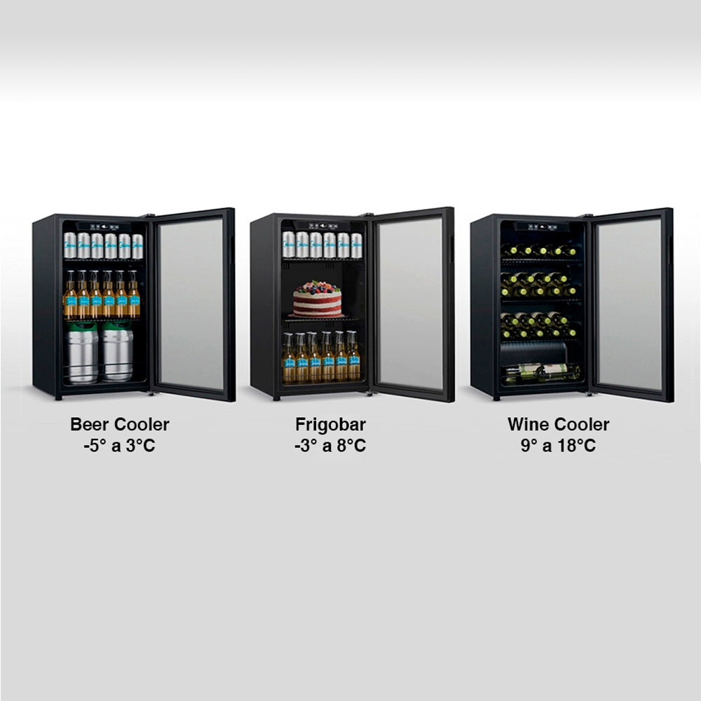 WINE / BEER  COOLER 96 LT. NEGRO