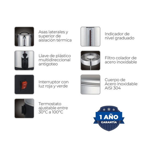 PERCOLADOR 15 LTS