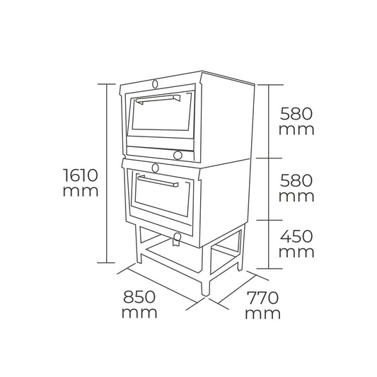 Horno 2 Camara  GLP