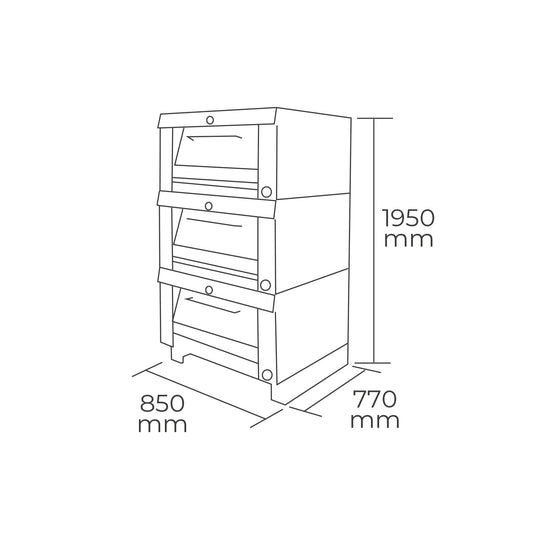 Horno 3 Camara GLP
