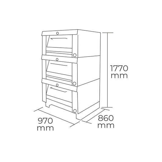 Horno 3 Camara Baja GLP