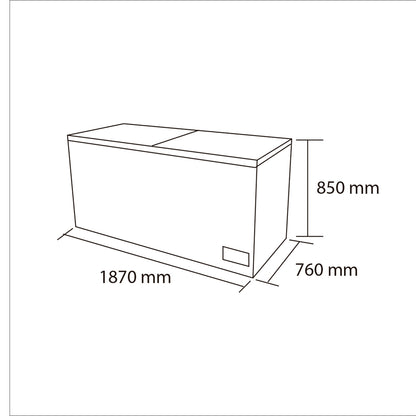 Congelador dual tapa dura 612 LT