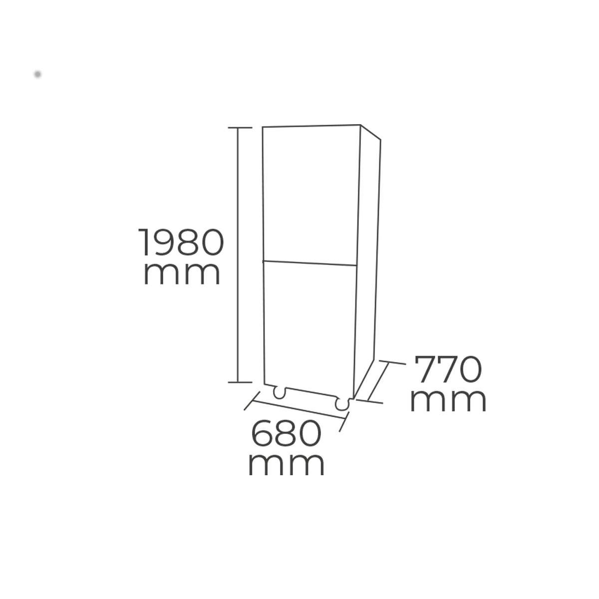 Congelador A.I.  2 puerta 500 lts