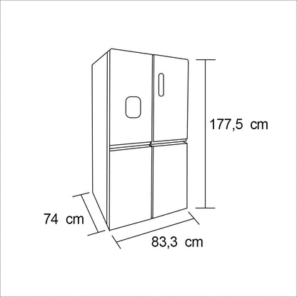Refrigerador Side By Side 469 lts  4 Puertas