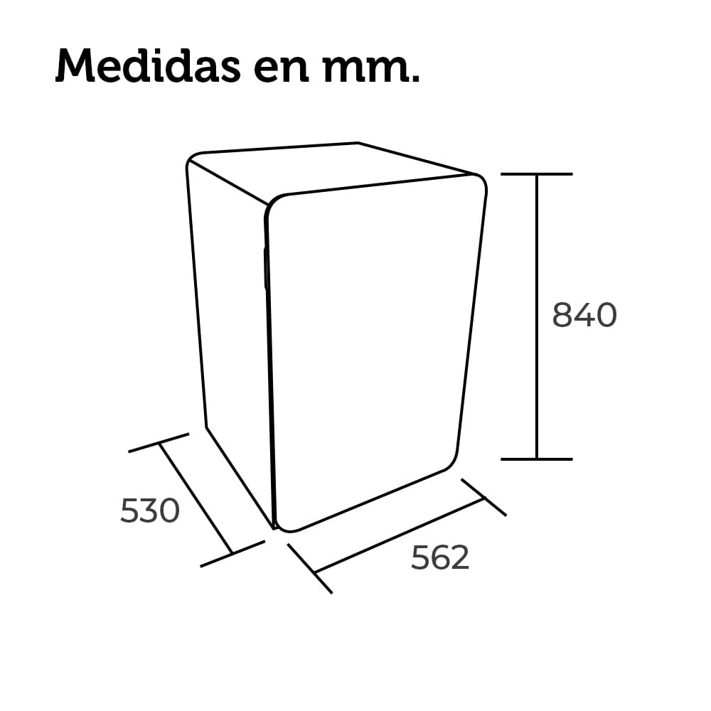 MINIBAR RETRO 116 LT. NEGRO