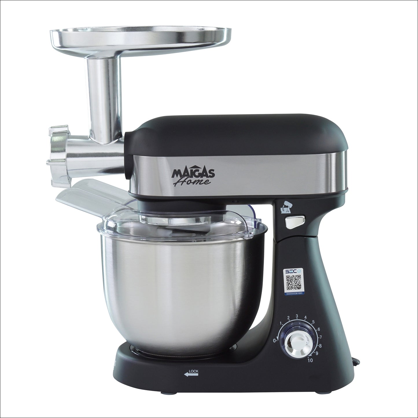 Batidora 5 LT. + Molino de Carne  ( Color Negro )