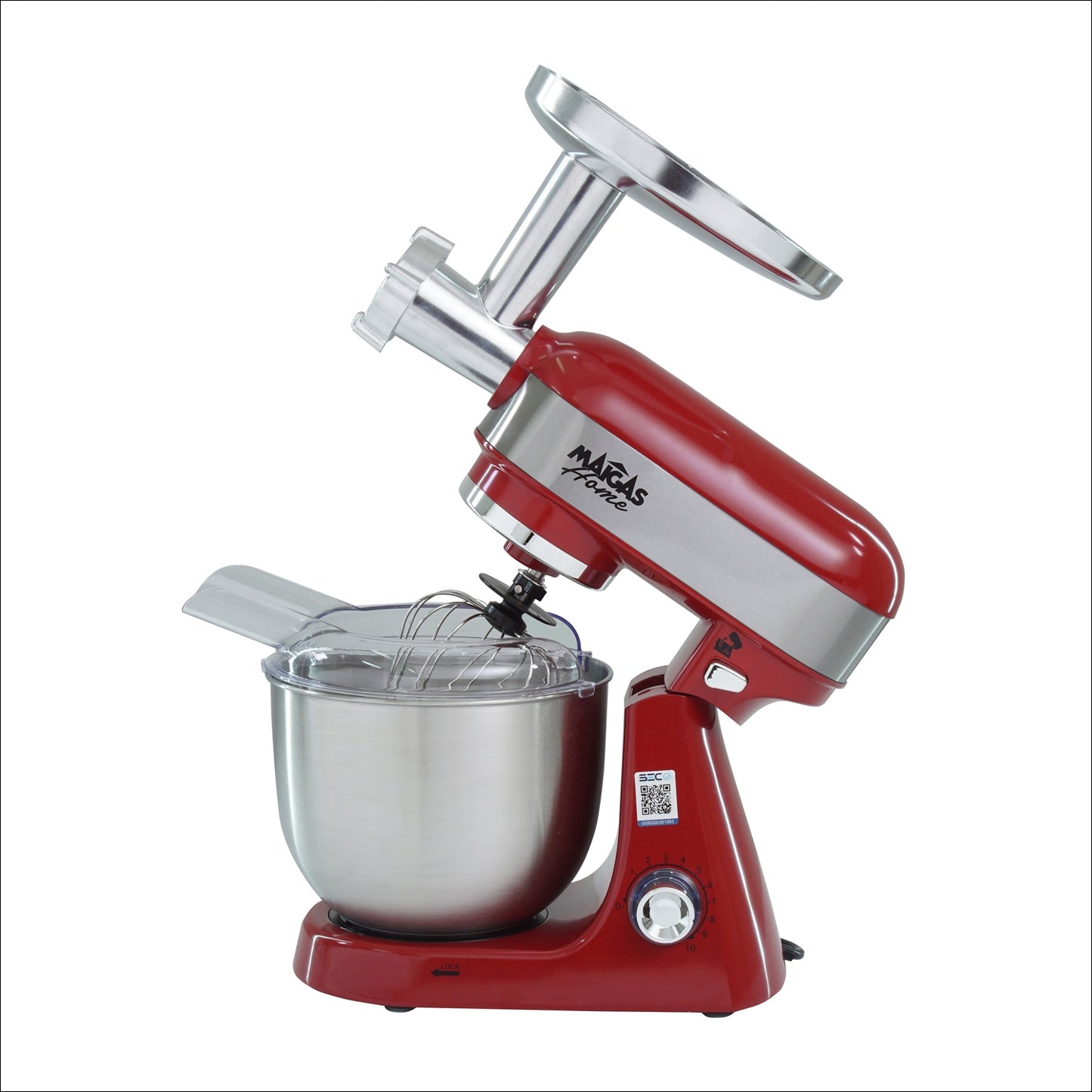 Batidora 5 LT. + Molino de Carne  ( Color Rojo )