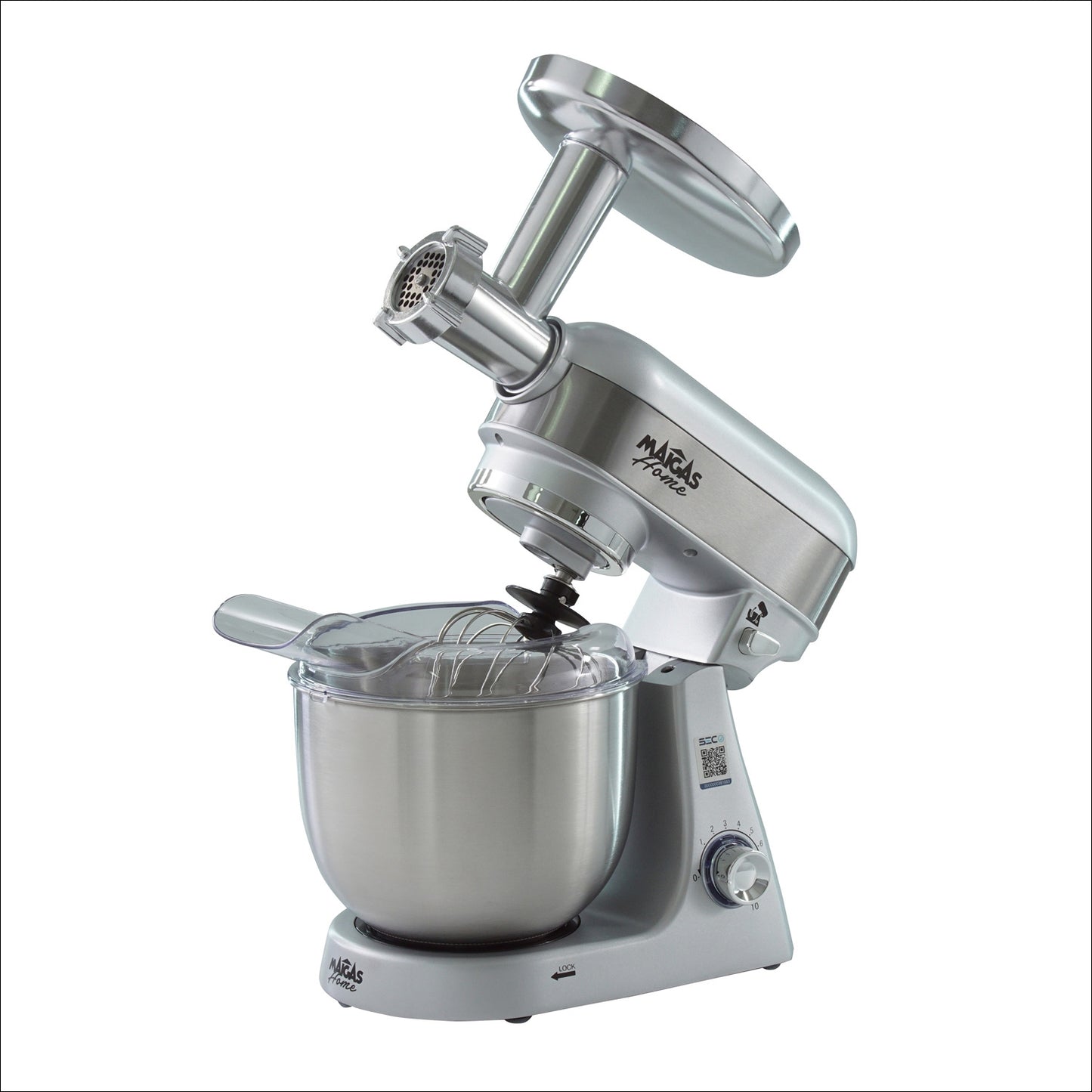 Batidora 5 LT. + Molino de Carne  ( Color Silver )