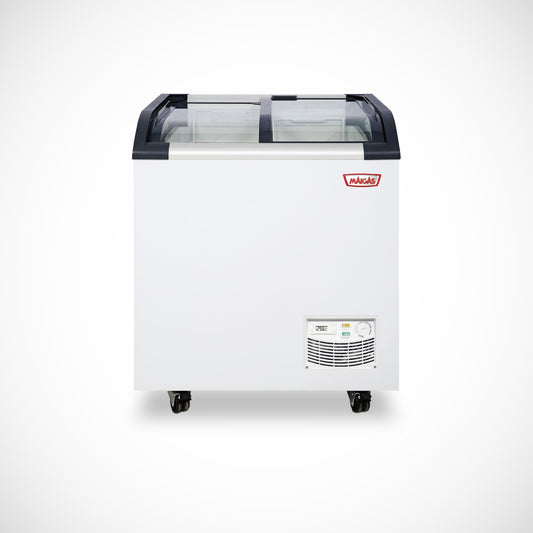 CONGELADOR DUAL TIPO ISLA VIDRIO CURVO DE 163 L| SD220Q| Maigas