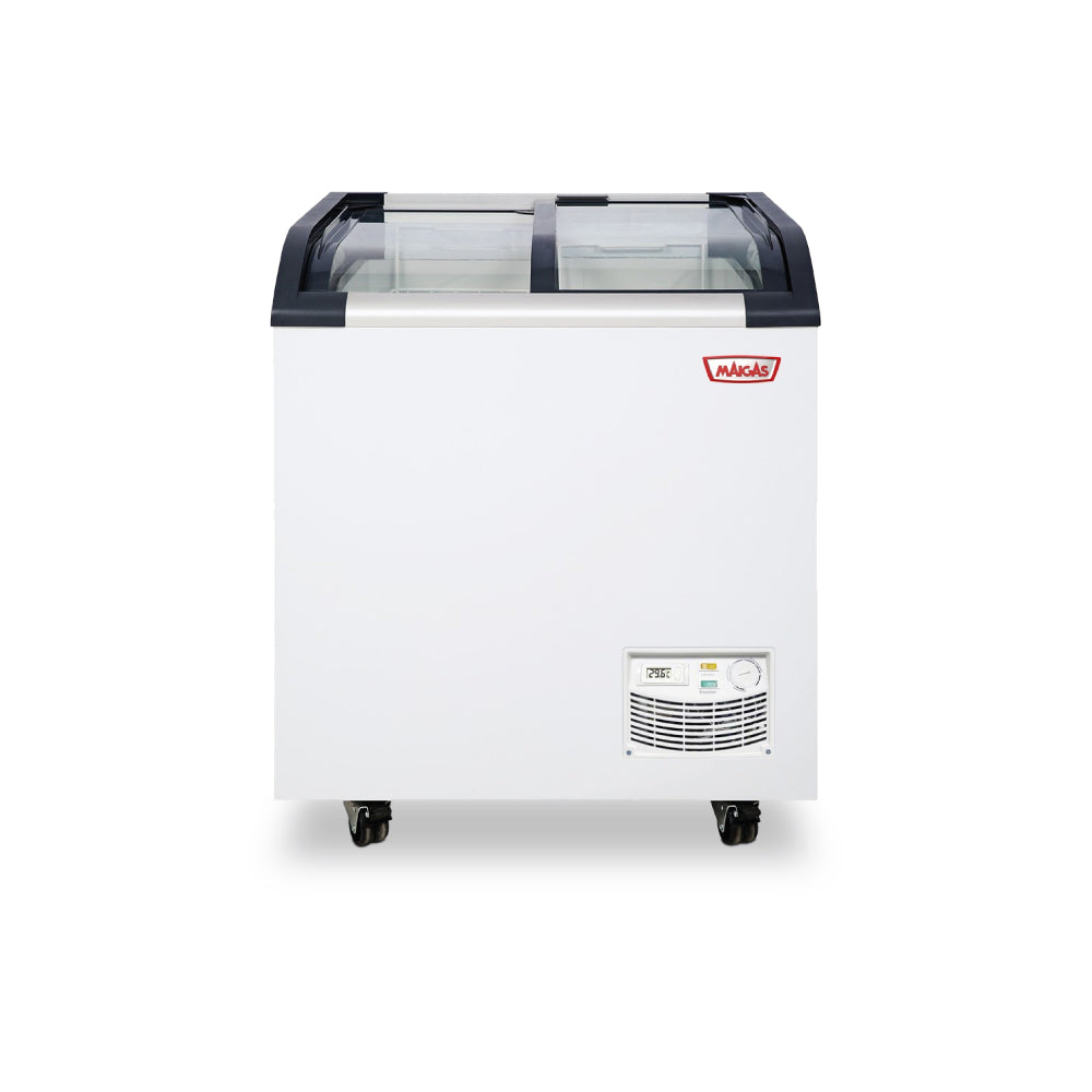 CONGELADOR DUAL TIPO ISLA VIDRIO CURVO DE 163 L| SD220Q| Maigas