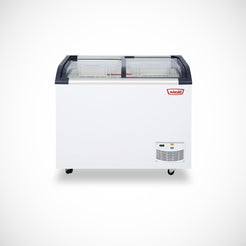 CONGELADOR DUAL TIPO ISLA VIDRIO CURVO DE 285 L