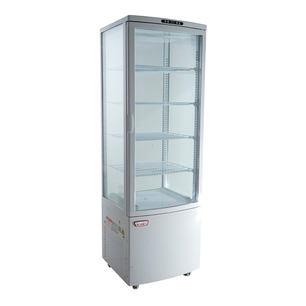 Vitrina pastelera vertical 218 lt Blanca