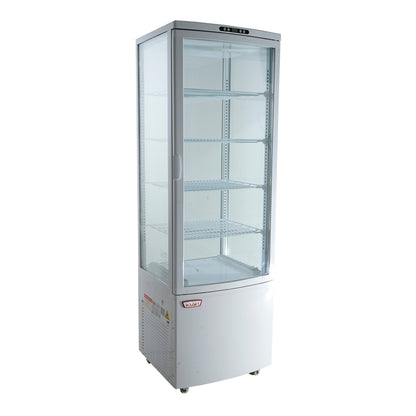 Vitrina pastelera vertical 218 lt Blanca