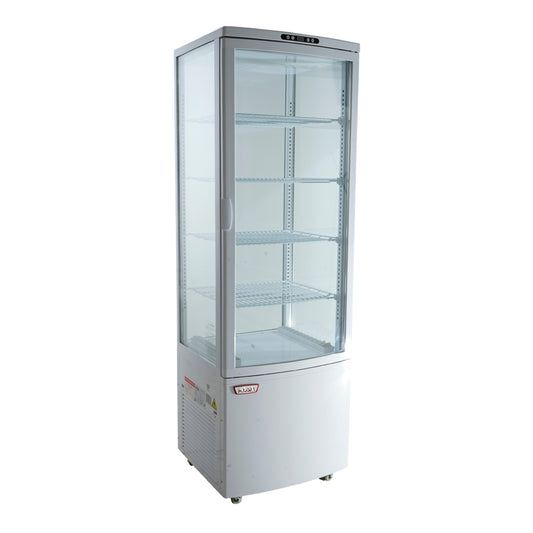 Vitrina pastelera vertical 218 lt Blanca