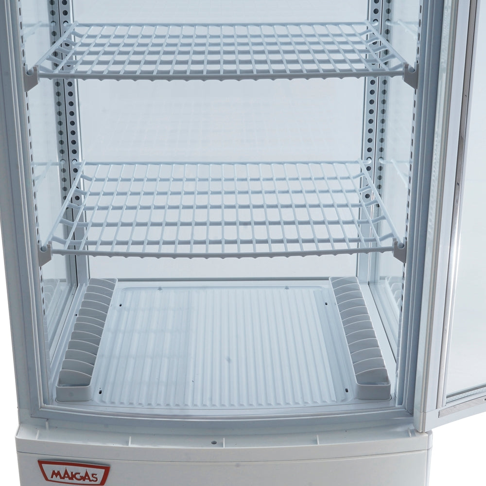 Vitrina pastelera vertical 218 lt Blanca
