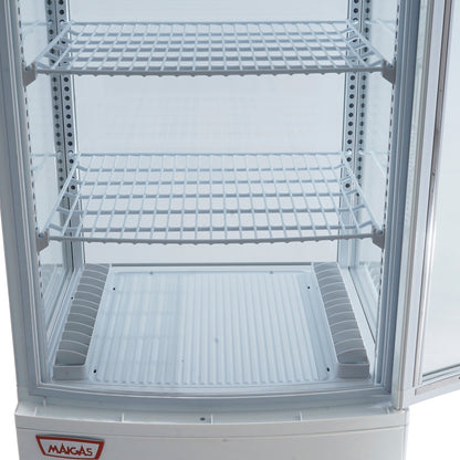 Vitrina pastelera vertical 218 lt Blanca