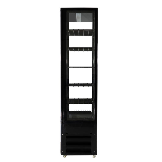 Vitrina pastelera vertical 288 lt. Negra