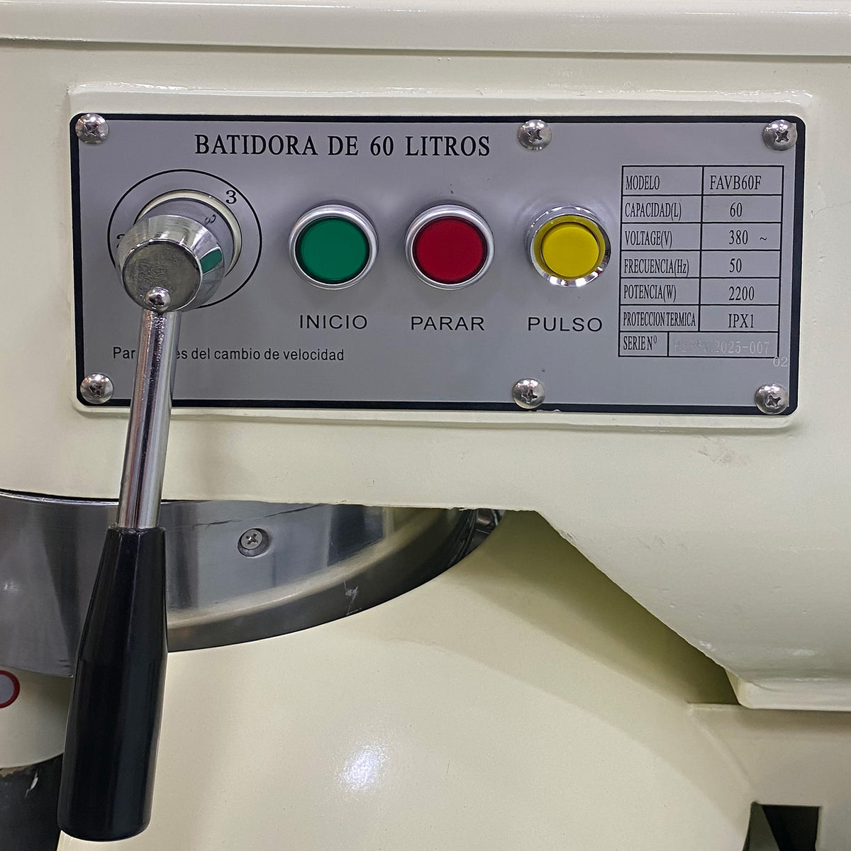 Batidora Industrial 60 Lts Trifásica