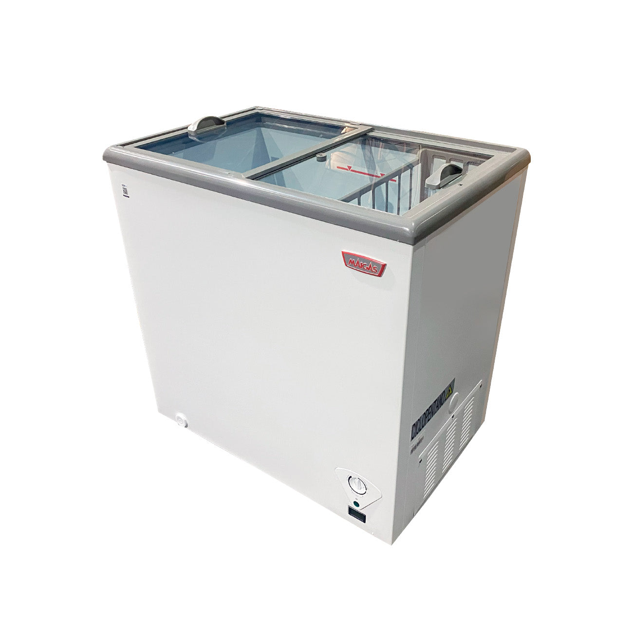 CONGELADOR DUAL TAPA DE VIDRIO 199 Lts.