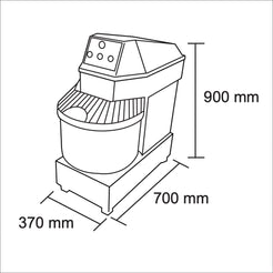 Amasadora 12 kg. Maigas