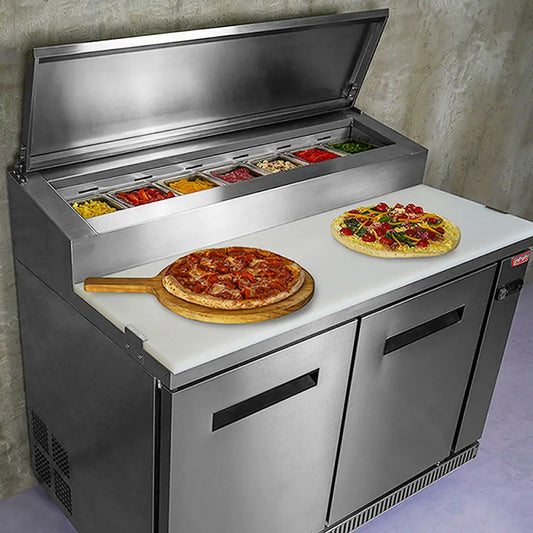 Mesa de preparacion pizzas 335 lts.